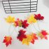 Maple Leaves Shape LED String Light Christmas Halloween Fence Party Stair Railing Decoration Battery Box