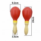 Maracas Shakers Rattles Musical Percussion Instrument For Men Women Kids Live Performance Party KTV Concert Bands red