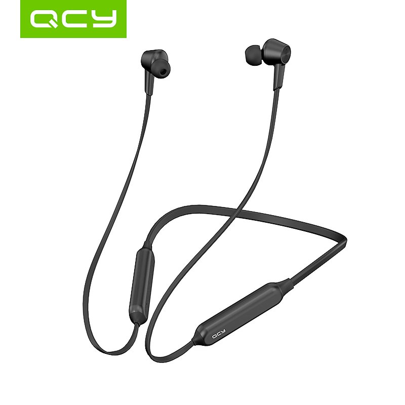 QCY L2 Wireless Headphones IPX5 Waterproof ANC Noise Cancelling Sports Earphones Bluetooth 5.0 Stereo Bass with Mic Support Call Conversation Black