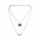 Mask Lanyard Alloy Pearl Retro Style Double layer Multi purpose All match Necklace