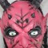 Mask Satan Devil April Fool s Day Halloween Dance Performance Red Devil Mask Ghost Mask of Terror red