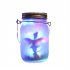 Mason Jar Solar Lamp With 2V80MAH Solar Panel IP65 Waterproof Hanging Light Outdoor Christmas Wedding Birthday Party Garden Decor color frosted