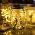 Mason Jar Solar Lamp With 2V80MAH Solar Panel IP65 Waterproof Hanging Light Outdoor Christmas Wedding Birthday Party Garden Decor color frosted