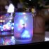 Mason Jar Solar Lamp With 2V80MAH Solar Panel IP65 Waterproof Hanging Light Outdoor Christmas Wedding Birthday Party Garden Decor color frosted