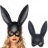 Masquerade Rabbit Ears Mask For Women Half Face Cosplay Mask Halloween Props Party Performance Supplies Bright white One size