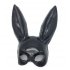 Masquerade Rabbit Ears Mask For Women Half Face Cosplay Mask Halloween Props Party Performance Supplies Bright white One size