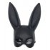 Masquerade Rabbit Ears Mask For Women Half Face Cosplay Mask Halloween Props Party Performance Supplies Bright white One size
