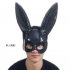 Masquerade Rabbit Ears Mask For Women Half Face Cosplay Mask Halloween Props Party Performance Supplies Bright white One size