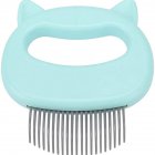 Massaging Shell  Comb For Cat Dog Cleaning Brush Hair Removal Shedding Cleaning Comb light green
