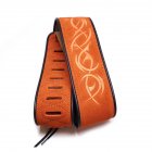 Matte Leather Soft Guitar Strap Adjustable Acoustic Electric Bass Strap Guitar Belt Guitar Parts Accessories stripe