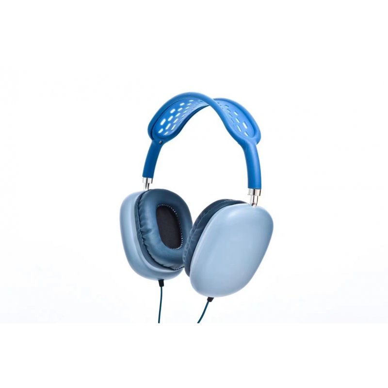 Max-450 Head-mounted  Earphones Bluetooth-compatible 5.0 Noise Adjustable Reduction Mobile Phone Computer Universal Headset Gaming Headphones blue