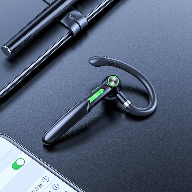 Me-100 Bluetooth  Headset Wireless Portable Stereo Hd Headset With Microphone Black green