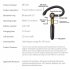 Me 100 Bluetooth  Headset Wireless Portable Stereo Hd Headset With Microphone black