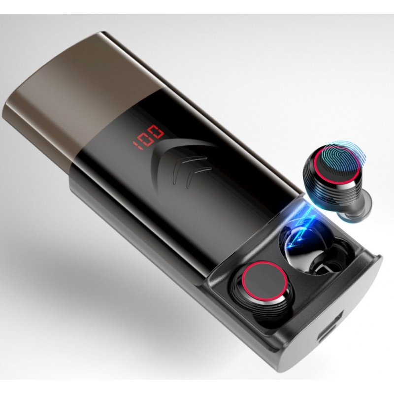 T9 TWS Wireless Bluetooth 5.0 Earphones Stereo HiFi Earphones Earbuds with 6000mAh Charging Case  