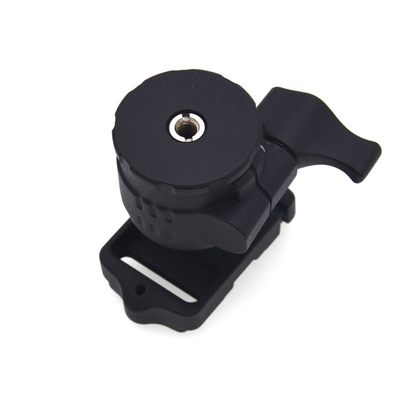 LC-28 Metal Aluminum Alloy Camera Tripod Ball Head Rocker with 1/4in Screw Mount Quick Release Plate 