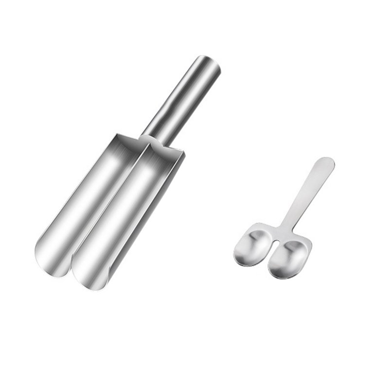 Meatball Maker, Stainless Steel Meatball Scoop Maker With Long Handle Meatball Machine, DIY Meatball Making Set, Home Cooking Tools For Cookie Dough 2-piece meatball scraper spoon