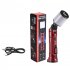 Mechanic Work Light With Magnetic Base Hooks Clip Handheld Cordless Work Light 360  Rotate LED Work Light For Car Repair Garage Household WK072 work light