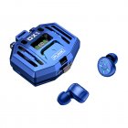 Mechanical System Wireless Earbuds Gaming Ear Buds With Charging Case In Ear Touch Control Earplug Headset For Sports Laptop Computer Royal blue