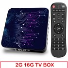 Media  Player 2 16g Abs Material Tp02 Rk3318 Android 10 Tv Box With Remote Control 2 16G EU plug