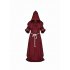 Mediaeval Monks Clothing Pastor Clothes Long Robe Wizard Costume Cosplay Church Fathers Costumes Halloween Masquerade Costume White  medieval monk  L