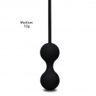 Medical Silicone Vibrator Kegel Balls Exercise Tightening Device Balls Safe Ben Wa Ball for Women Vaginal massager Adult toy black M