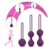 Medical Silicone Vibrator Kegel Balls Exercise Tightening Device Balls Safe Ben Wa Ball for Women Vaginal massager Adult toy purple L