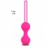 Medical Silicone Vibrator Kegel Balls Exercise Tightening Device Balls Safe Ben Wa Ball for Women Vaginal massager Adult toy rose Red L