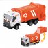Medium sized Alloy Children Pull  Back  Car  Toy Fire fighting Engineering Vehicle Multiple Simulation Model Pull back swing arm garbage truck