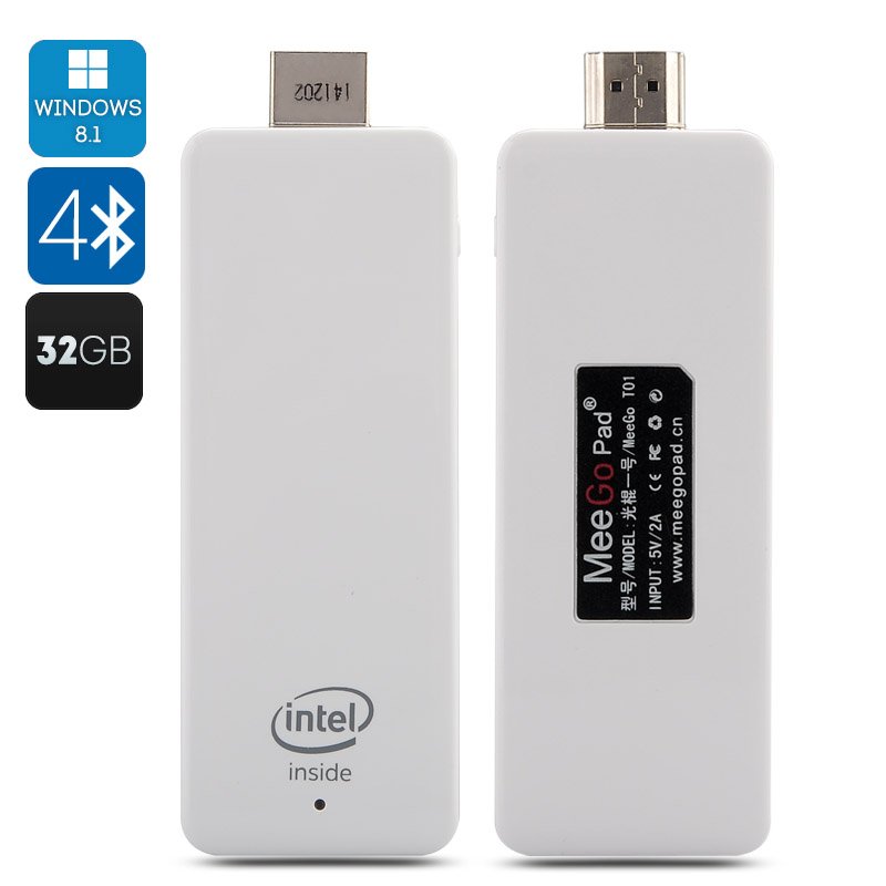 MeeGoPad T01 Windows 8.1 TV Stick (White)