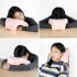 Memory Foam Nap Pillow Hollow Out Pillow for Office Sleeping Bean green 27 5   25   13cm