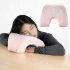 Memory Foam Nap Pillow Hollow Out Pillow for Office Sleeping Navy blue 27 5   25   13cm
