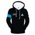 Men 3D Print Hoodie Fashionable Cool Game Sweater Casual Pullover as shown in picture B M