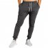 Men All matching Trousers Loose Sports Style Stripes Design Casual Trousers  black L