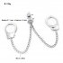 Men Anal Plug Gay Metal Tail Plug Hand Cuffs Sex Toys Slave Bdsm Women Handcuffs Bondage Restraints Anal plug