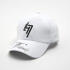 Men And Women Hat Cotton Letter Pattern Sunscreen All match Casual Baseball Cap white 58 60cm