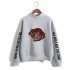 Men And Women Printed Fashion Casual Turtleneck Sweater Tops 1  M