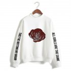 Men And Women Printed Fashion Casual Turtleneck Sweater Tops 2  S