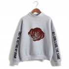 Men And Women Printed Fashion Casual Turtleneck Sweater Tops 3  3XL