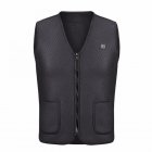Men And Women Winter USB Warm Electric Jacket for Vest Hiking And Camping black_XL