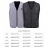 Men And Women Winter USB Warm Electric Jacket for Vest Hiking And Camping black L