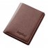 Men Artifical Pu Leather  Wallet With Card Slots Multifunctional Lychee Pattern Ultra Strong Stitching Short Business Wallet 6572 coffee