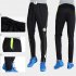 Men Athletic Training Pants Breathable Running Football Long Pants 803 fluorescent green L