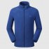 Men Autumn Winter Casual Stand up Collar Cotton Blend Jacket Coat Top blue 2XL