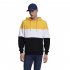Men Autumn Winter Creative Solid Color Casual Hooded Loose Sweater Shirt Tops Yellow white black M