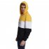 Men Autumn Winter Creative Solid Color Casual Hooded Loose Sweater Shirt Tops Yellow white black S