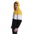 Men Autumn Winter Creative Solid Color Casual Hooded Loose Sweater Shirt Tops Yellow white black 2XL