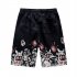 Men Beach Shorts Quick Dry Loose Casual Oversize Boxer Shorts mask L