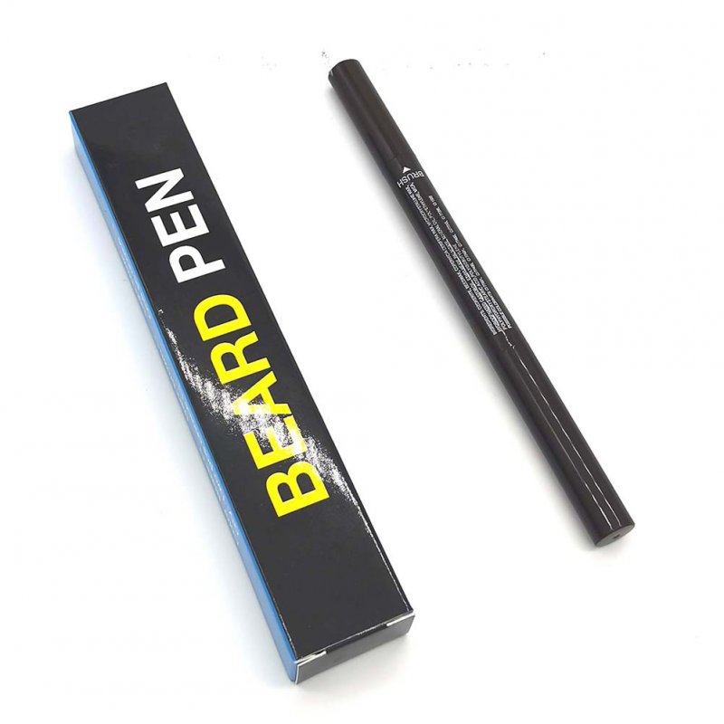 Men Beard Pen Painted waterproof  Beard Enhancer Moustache pencil black_1 pack