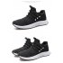 Men Breathable Lightweight Running Shoes Leisure Sports Shoes   Black red 40