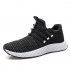 Men Breathable Lightweight Running Shoes Leisure Sports Shoes   Black red 40